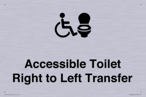 Accessible Toilet with Right to Left Transfer